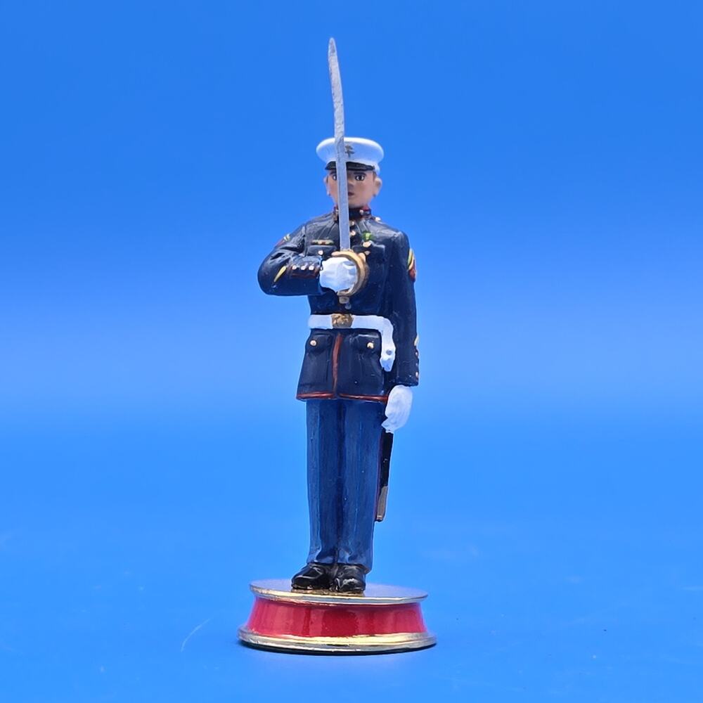 Hamilton Authenticated Marine Field of Honor Chess Set Pawn Piece Sword